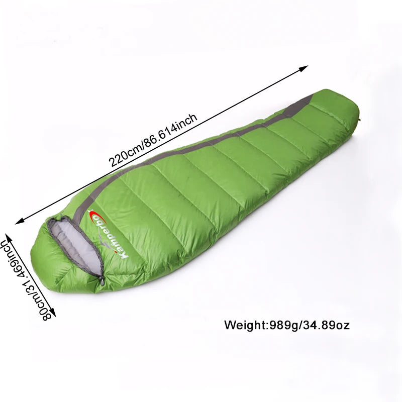Kamperbox Down Sleeping Bag Ultralight Sleeping Bag ,Winter Sleeping Bag Camping Equipment Lightweight Sleeping Bag Camping
